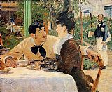 Chez Le Pere Lathuile by Edouard Manet